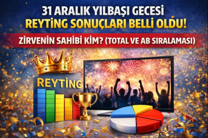 31 Aralık yılbaşı gecesi reyting sonuçları belli oldu! Zirvenin sahibi kim? (Total ve AB sıralaması)