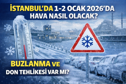 İSTANBUL’DA 1-2 OCAK 2026’DA HAVA NASIL OLACAK? BUZLANMA VE DON TEHLİKESİ VAR MI?