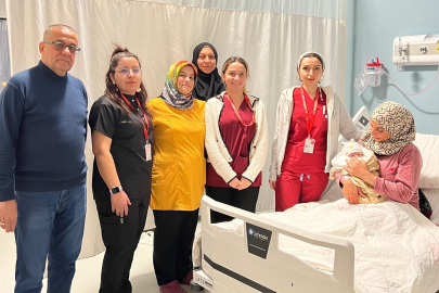 Osmaniye’de 2026 yılının ilk bebeği ‘Elin’ oldu