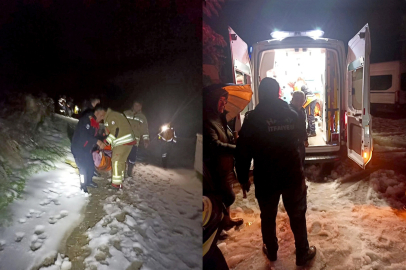 Kışın zorlu yollarında hayat kurtaran iş birliği