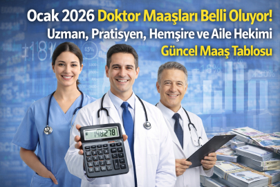 OCAK 2026 DOKTOR MAAŞLARI BELLİ OLUYOR! UZMAN, PRATİSYEN, HEMŞİRE VE AİLE HEKİMİ GÜNCEL MAAŞ TABLOSU