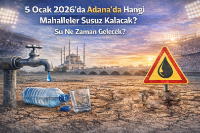 5 OCAK 2026’DA ADANA’DA HANGİ MAHALLELER SUSUZ KALACAK? SU NE ZAMAN GELECEK?