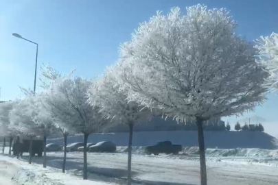 Adana Tufanbeyli'de eksi 20 derecede kartpostallık görüntüler
