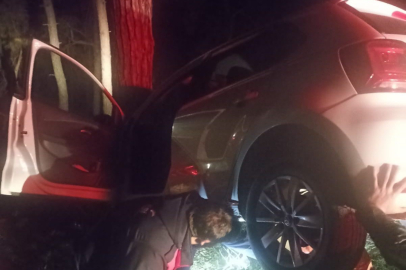 Hatay’da otomobil yol kenarına devrildi: 1 yaralı