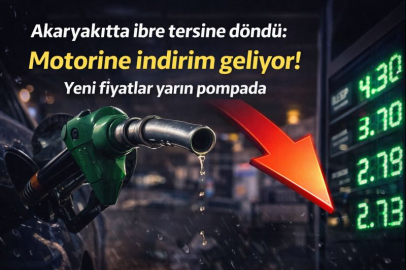 Akaryakıtta ibre tersine döndü: Motorine indirim geliyor! Yeni fiyatlar yarın pompada