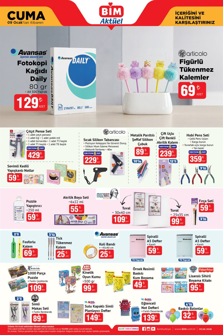 bim aktüel ürünler kataloğu