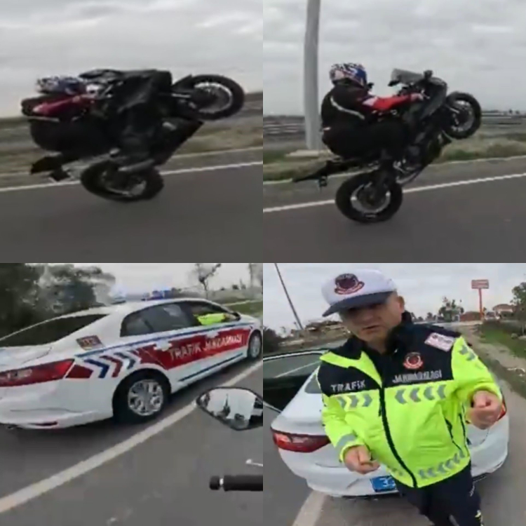 Mersin Tarsus’ta ters yönde akrobatik motosiklet sürüşüne ceza 2