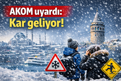 AKOM uyardı: İstanbul’da kuvvetli kar yağışı için saat belli oldu