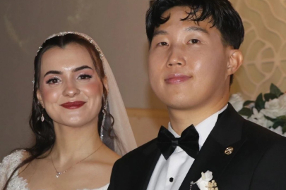 Güney Kore'den iş için geldiği Türkiye'ye damat oldu