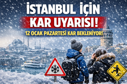 İstanbul’da kar alarmı: 12 Ocak Pazartesi okullar tatil mi?