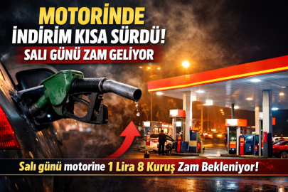 MOTORİNDE İNDİRİM KISA SÜRDÜ! SALI GÜNÜ ZAM GELİYOR