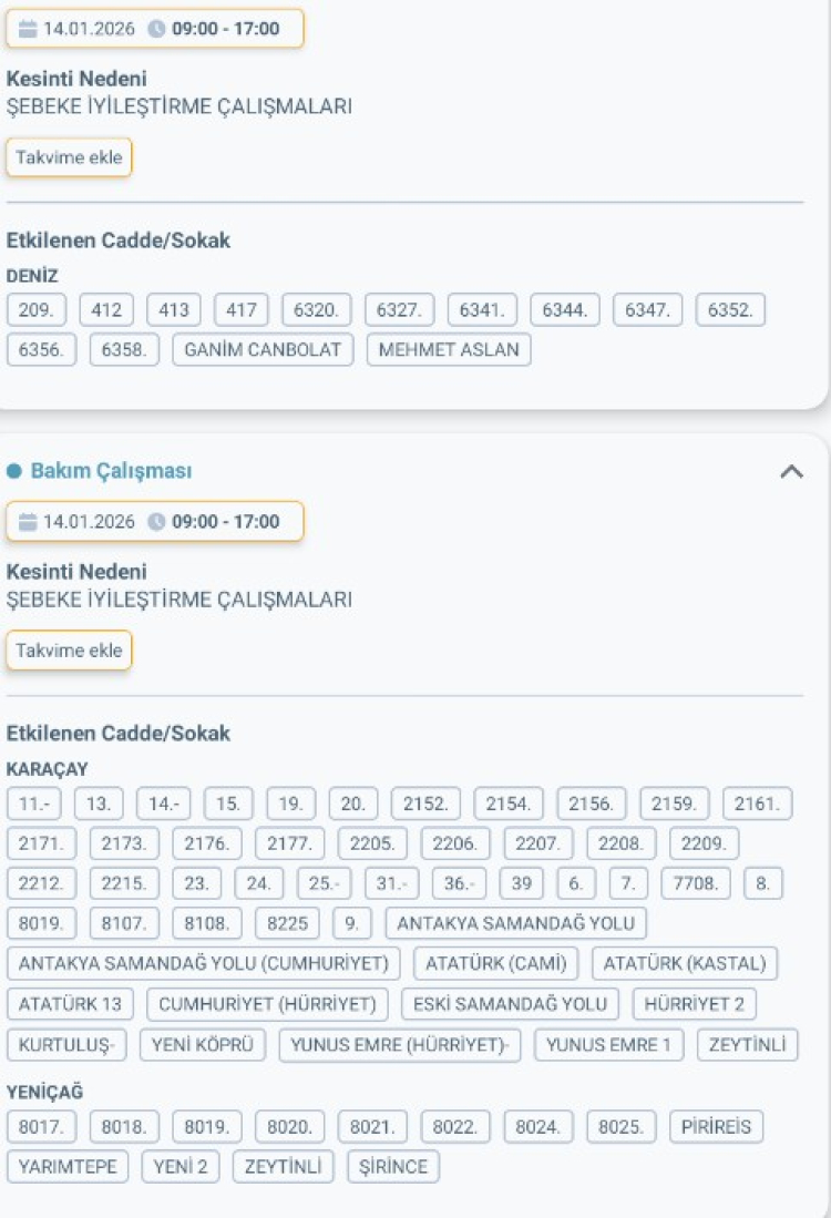HATAY SAMANDAĞ'DA ELEKTRİK KESİNTİSİ 2
