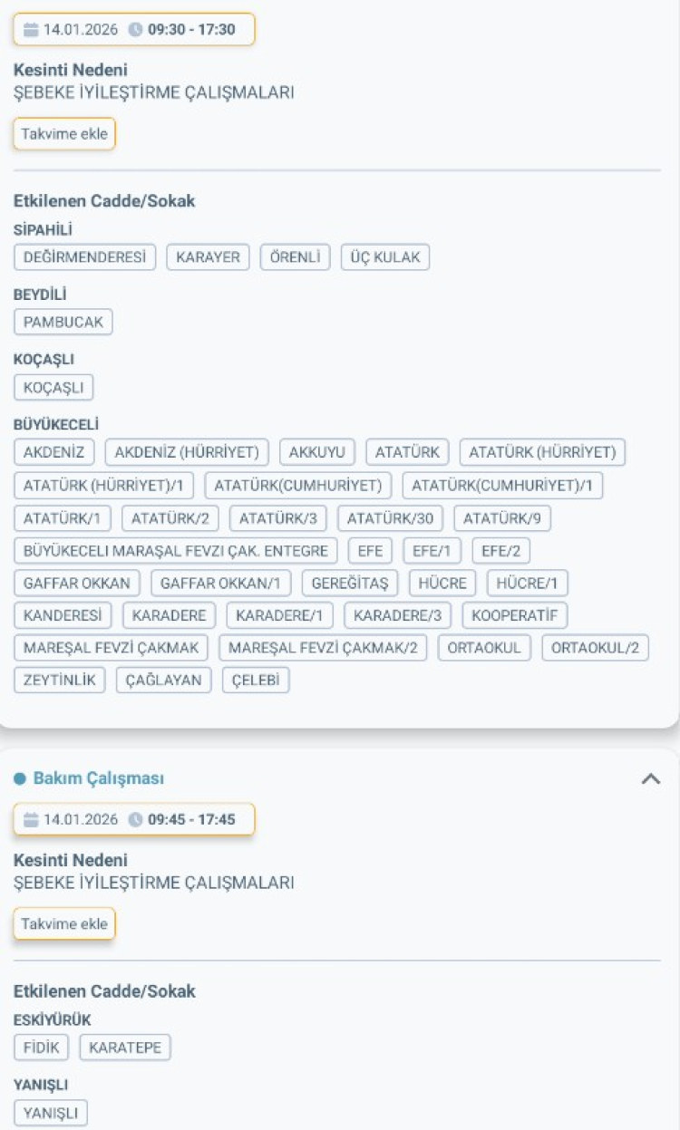 MERSİN GÜLNAR'DA ELEKTRİK KESİNTİSİ