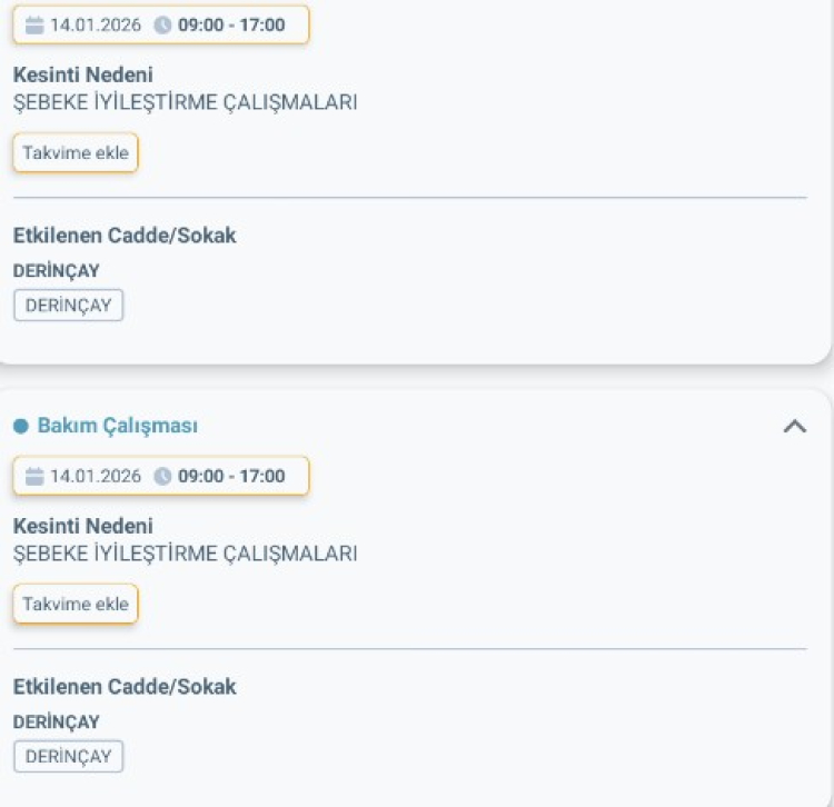 MERSİN MUT'DA ELEKTRİK KESİNTİSİ