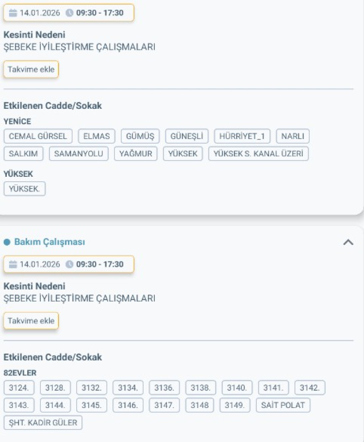 MERSİN TARSUS'DA ELEKTRİK KESİNTİSİ 2