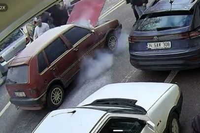 Beyşehir’de seyir halindeki araç yandı, esnaf facianın önüne geçti