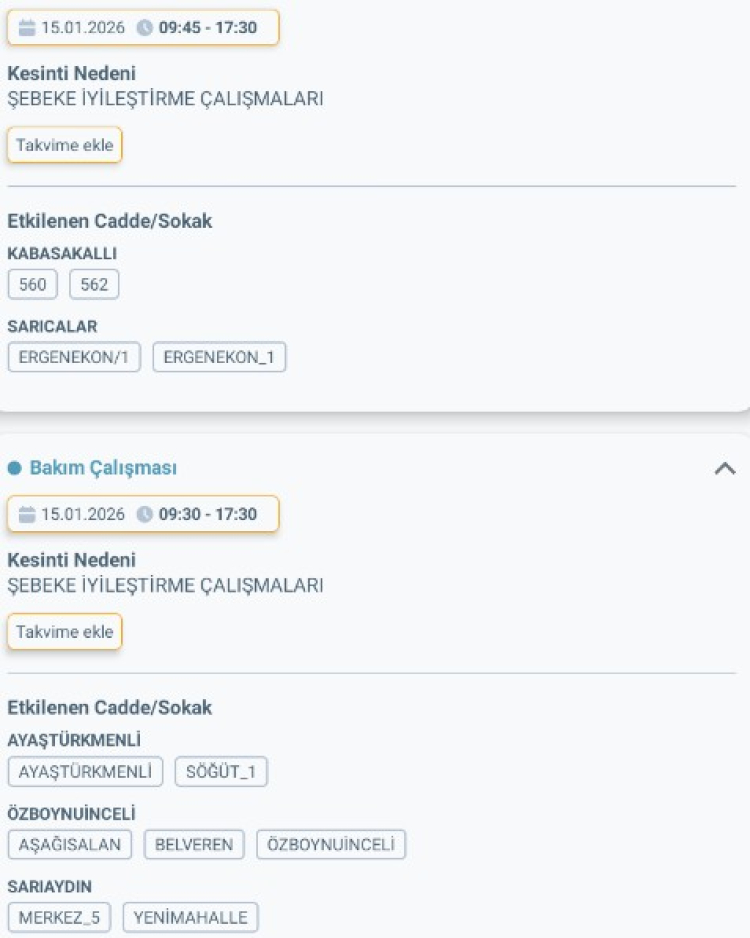 MERSİN SİLİFKE'DE ELEKTRİK KESİNTİSİ