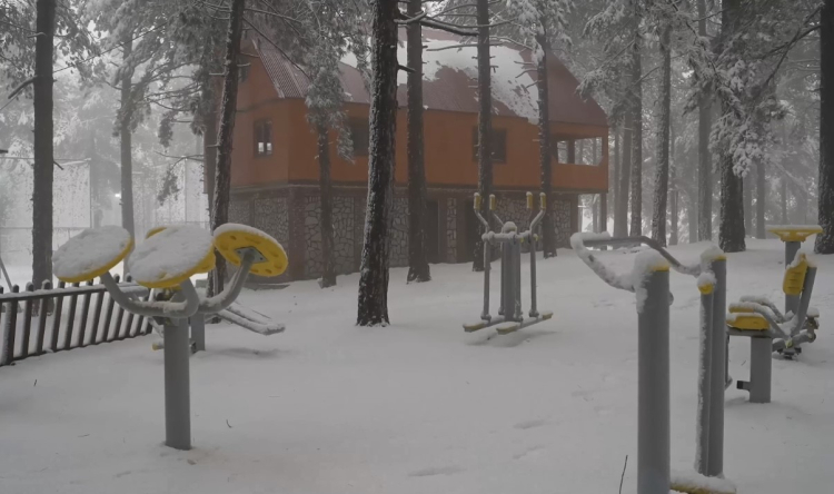 Amanosların zirvesinde beyaz masal Zorkun Yaylası kar yağışıyla beyaza büründü 3