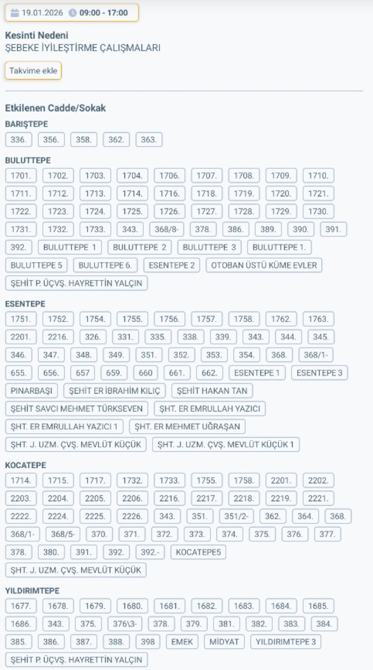HATAY İSKENDERUN'DA ELEKTRİK KESİNTİSİ