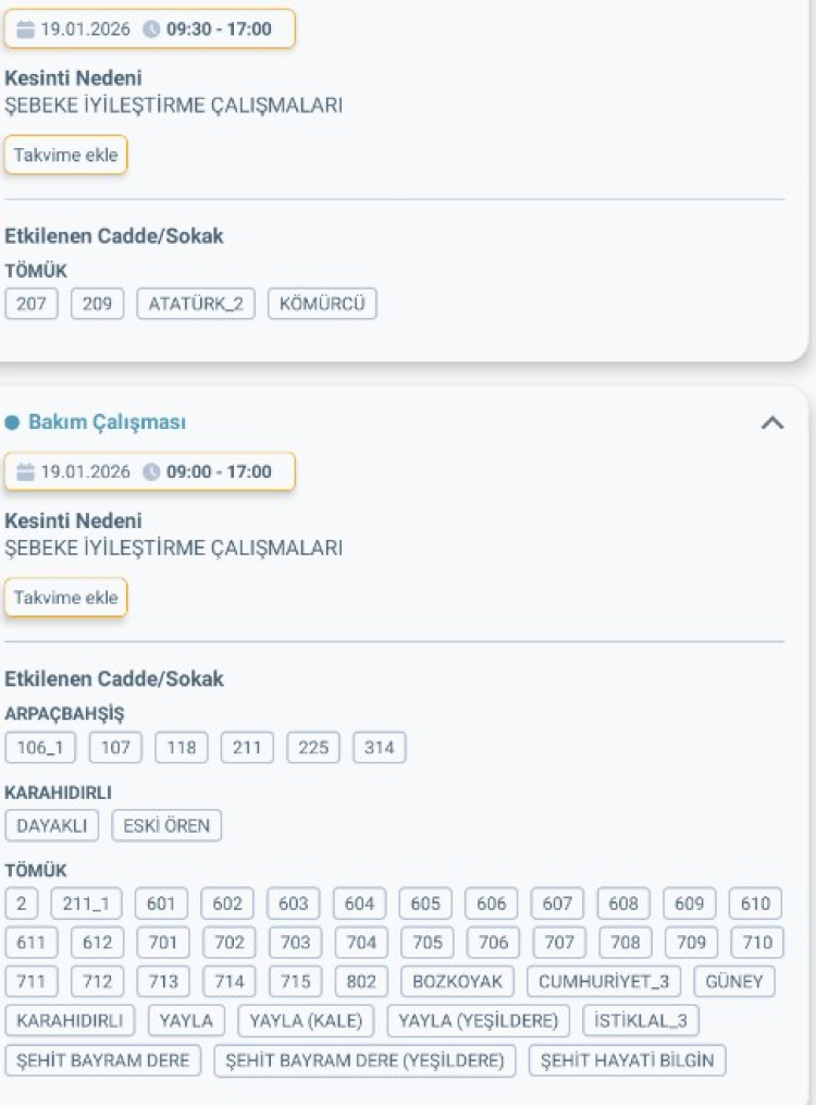 MERSİN ERDEMLİ'DE ELEKTRİK KESİNTİSİ