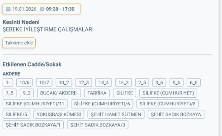 MERSİN SİLİFKE'DE ELEKTRİK KESİNTİSİ