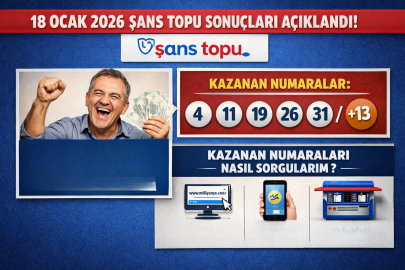 18 OCAK 2026 ŞANS TOPU SONUÇLARI AÇIKLANDI MI? BÜYÜK İKRAMİYE KAZANANI KİM OLDU? KAZANAN NUMARALAR NASIL SORGULANIR?