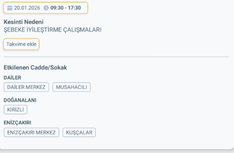 ADANA KOZAN'DA ELEKTRİK KESİNTİSİ