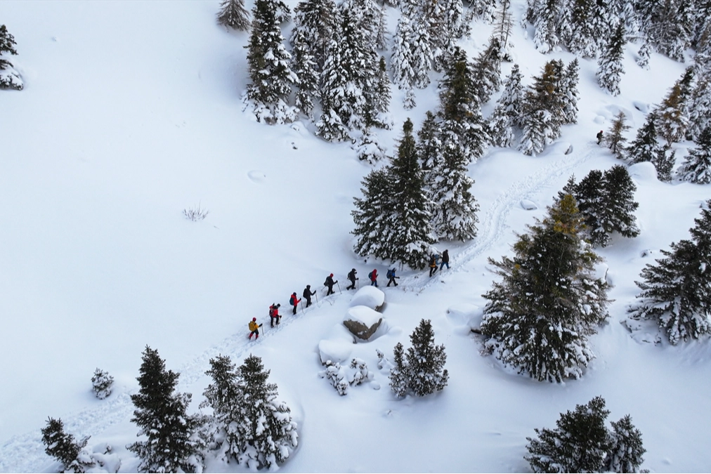 Aladağlar Milli Parkı’nda Kartpostallık Kış Manzarası