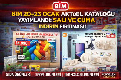BİM 20-23 OCAK 2026 AKTÜEL KATALOĞU YAYIMLANDI: SALI VE CUMA GÜNÜ İNDİRİM FIRTINASI
