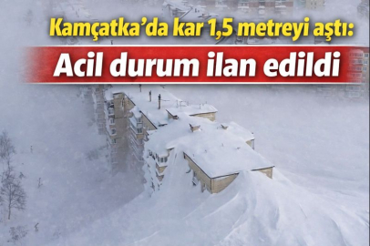 Kamçatka’da kar 1,5 metreyi aştı: Acil durum ilan edildi