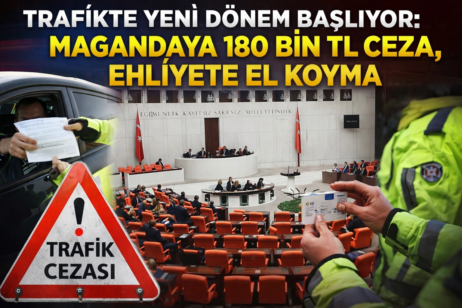 Yol kesene, makas atana rekor cezalar geliyor! Meclis'te trafiğe sert neşter