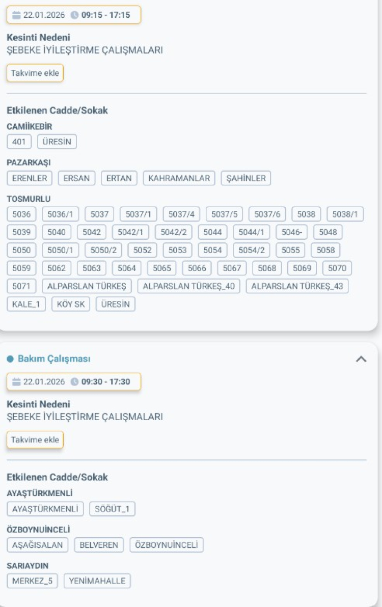 MERSİN SİLİFKE'DE ELEKTRİK KESİNTİSİ
