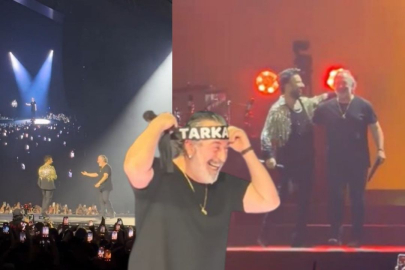 Sahnede bir anda her şey değişti: Tarkan'ın konserinde Cem Yılmaz sürprizi ortalığı karıştırdı