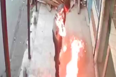 Adana’da benzinle ateş yakmak isterken alevler üzerine sıçradı