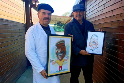 Atölyede kahkaha var: Sanatçılardan karikatür molası