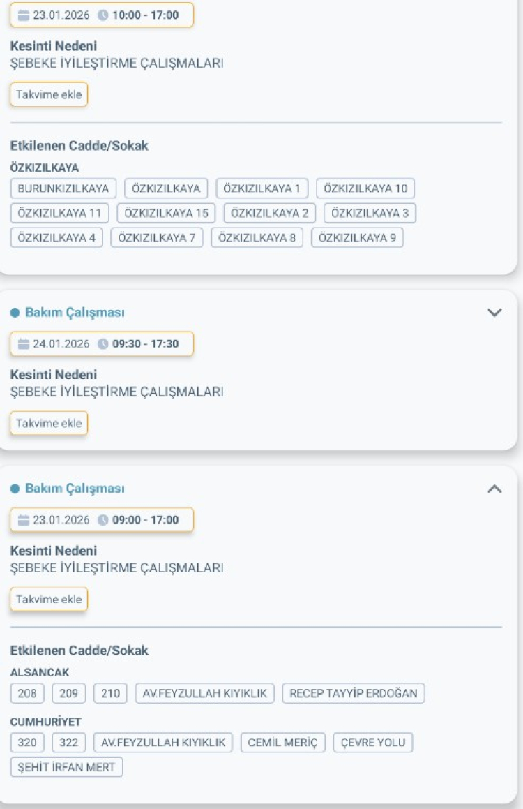 HATAY KIRIKHAN'DA ELEKTRİK KESİNTİSİ