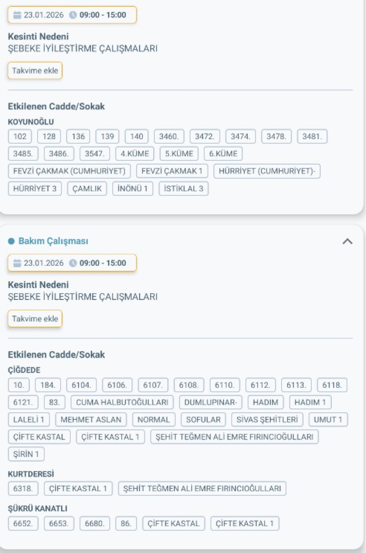 HATAY SAMANDAĞ'DA ELEKTRİK KESİNTİSİ