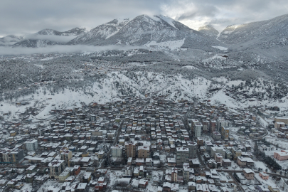 Adana'dan kar manzaraları