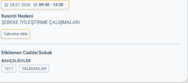 HATAY ERZİN'DE ELEKTRİK KESİNTİSİ