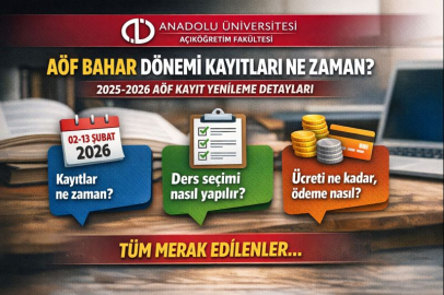 AÖF BAHAR DÖNEMİ KAYITLARI NE ZAMAN? 2025-2026 AÖF KAYIT YENİLEME NASIL YAPILIR, ÜCRETİ NE KADAR?
