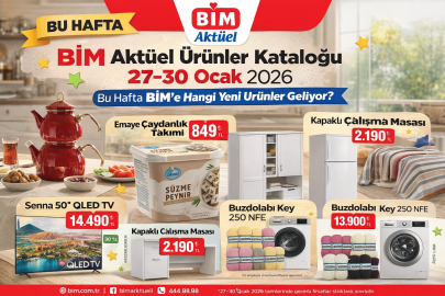 BİM’DE BU HAFTA HANGİ ÜRÜNLER VAR? 27–30 OCAK AKTÜEL KATALOĞU