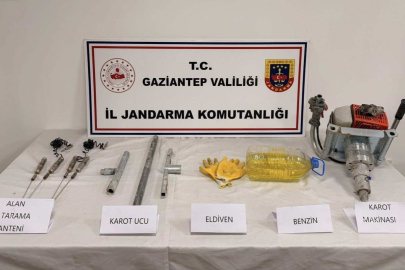 Gaziantep’te izinsiz kazı yapan 5 kişi suçüstü yakalandı