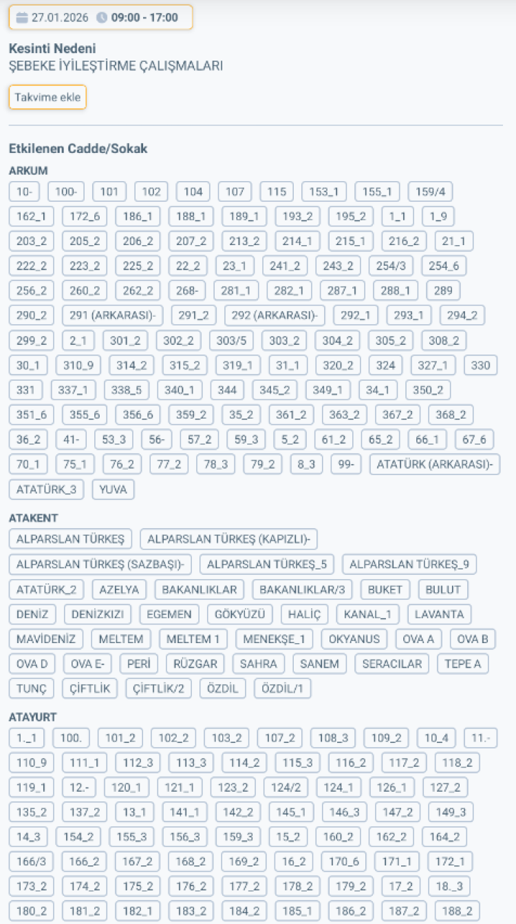 MERSİN SİLİFKE'DE ELEKTRİK KESİNTİSİ
