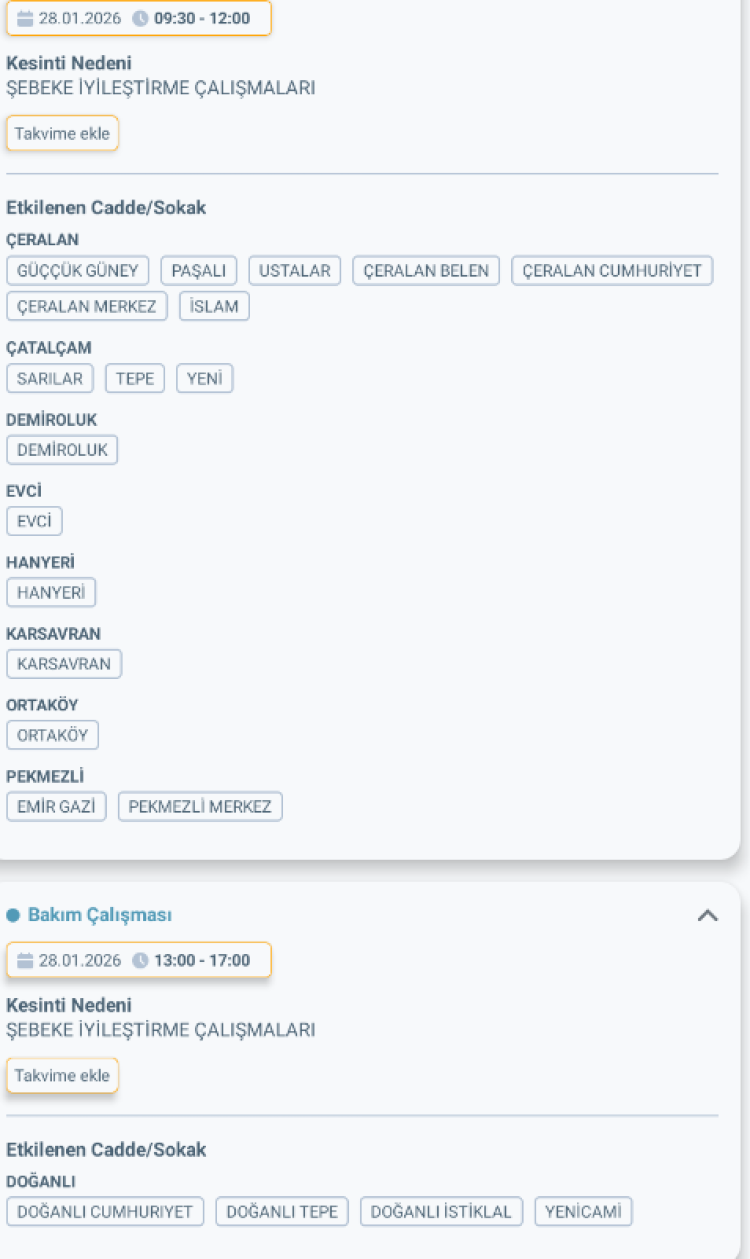 ADANA TUFANBEYLİ'DE ELEKTRİK KESİNTİSİ