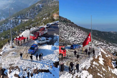 Ormanlık alanda Türk bayrağı seferberliği: ‘Ay Yıldız’ yeniden gönderde