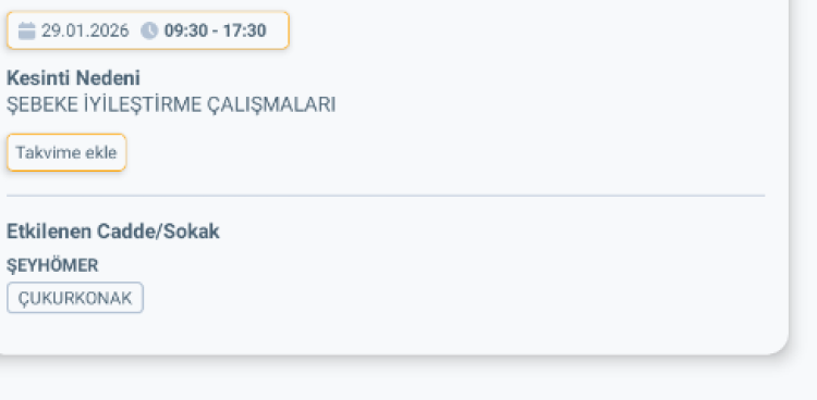 MERSİN GÜLNAR'DA ELEKTRİK KESİNTİSİ