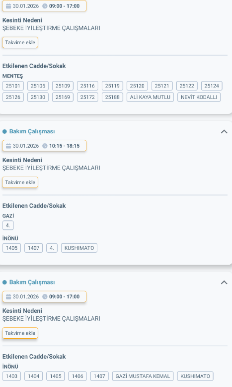 MERSİN YENİŞEHİR'DE ELEKTRİK KESİNTİSİ