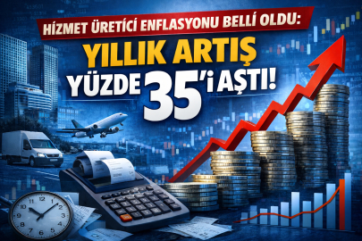 Hizmet Üretici Fiyat Endeksi Aralık 2025’te yüzde 35,11 arttı