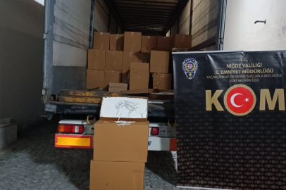 Niğde’de kaçakçılığa büyük darbe: 1 Milyon makaron ele geçirildi