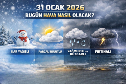 31 Ocak Cumartesi günü yurt genelinde hava durumu nasıl olacak? Hangi bölgelerde kuvvetli yağış ve rüzgar bekleniyor?